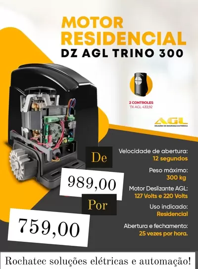 Motor Residencial Dz Agl Trino 300